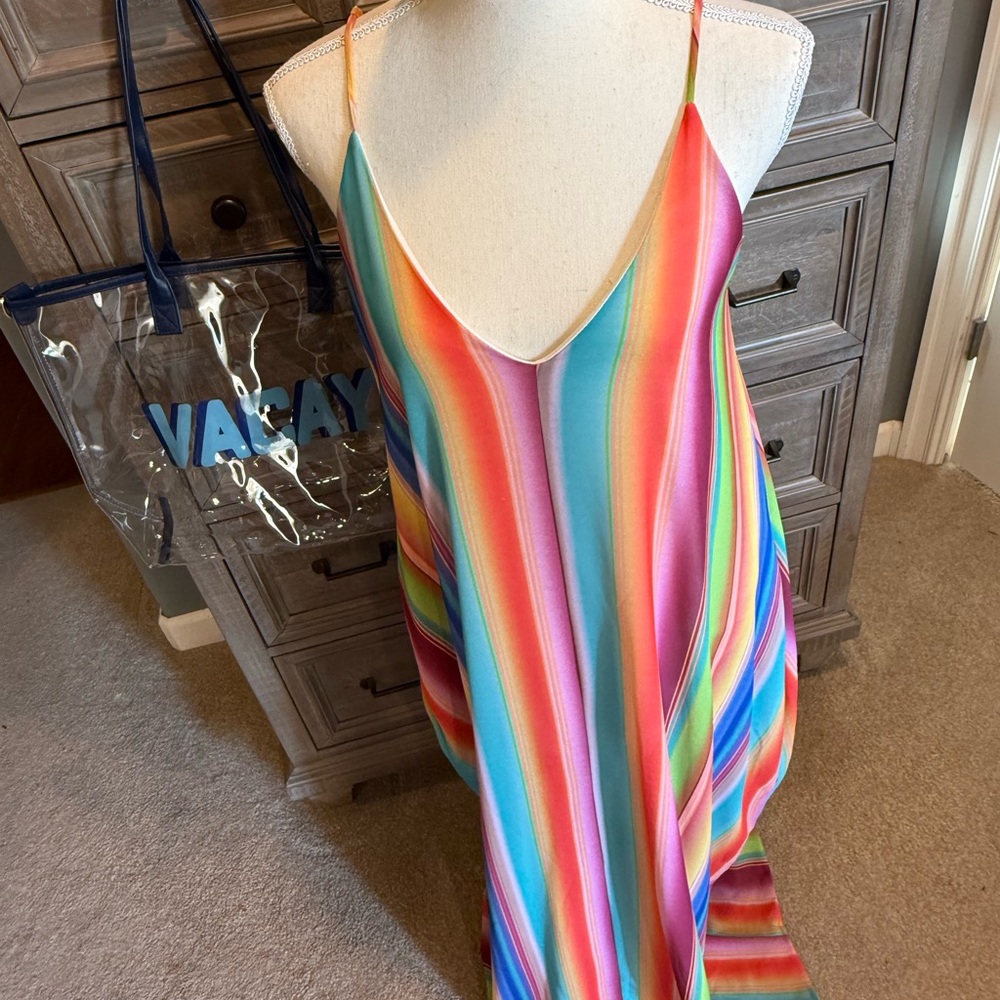 Fantastic Fawn Vibrant Striped Maxi Dress